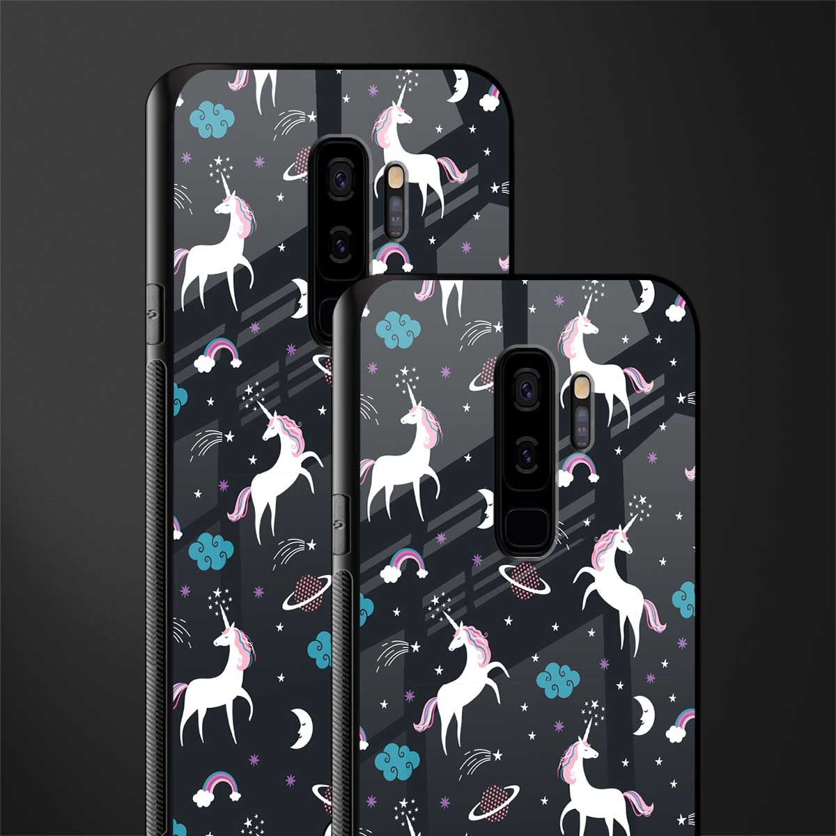spatial unicorn galaxy glass case for samsung galaxy s9 plus image-2
