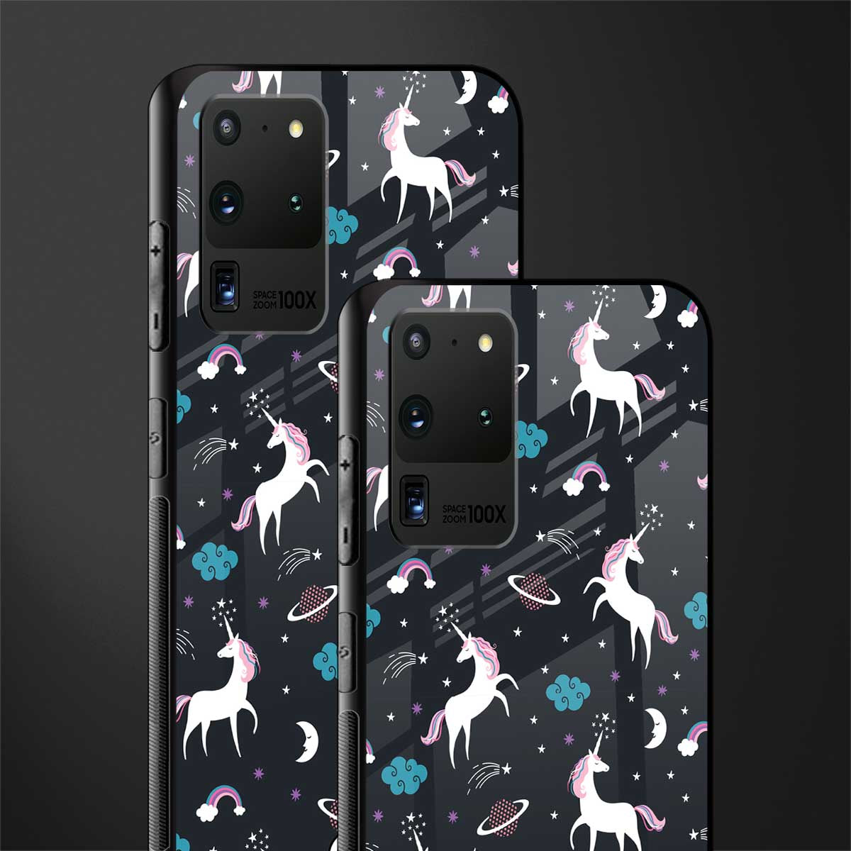 spatial unicorn galaxy glass case for samsung galaxy s20 ultra image-2