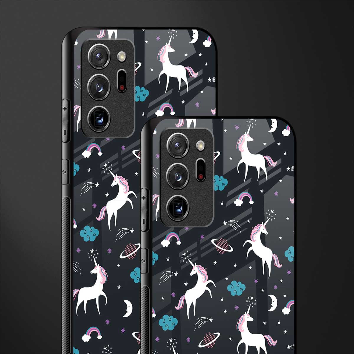spatial unicorn galaxy glass case for samsung galaxy note 20 ultra 5g image-2