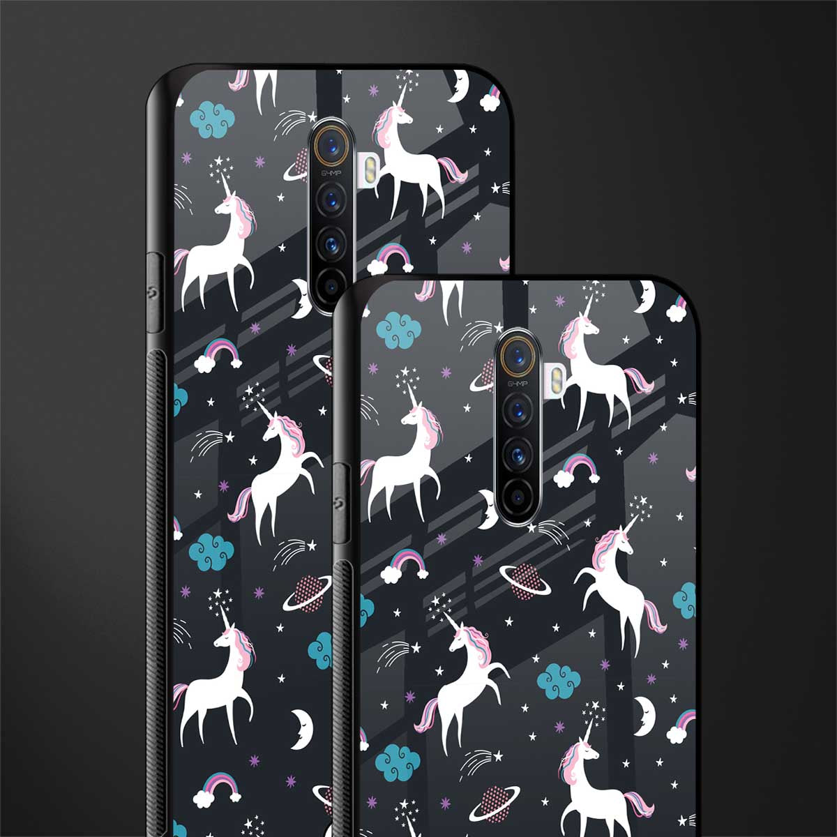 spatial unicorn galaxy glass case for realme x2 pro image-2