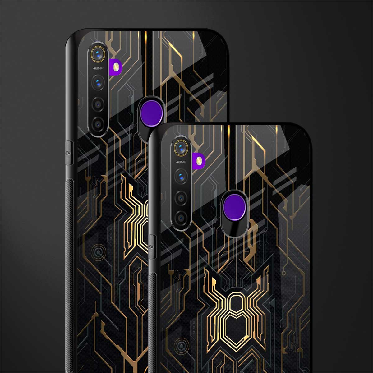 spider verse glass case for realme 5s image-2