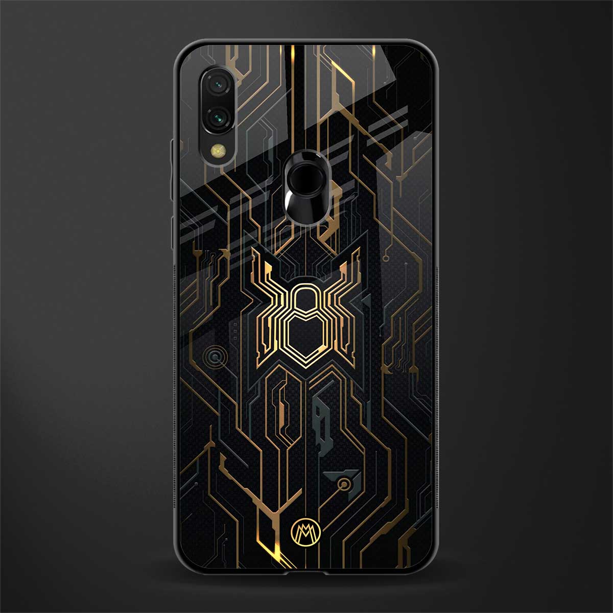 spider verse glass case for redmi note 7 pro image