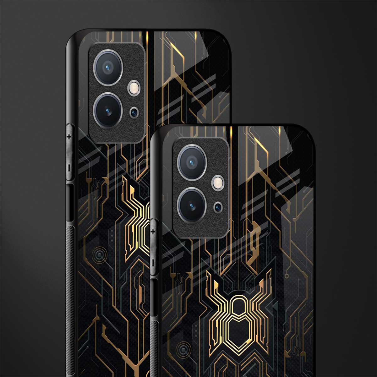 spider verse glass case for vivo y75 5g image-2