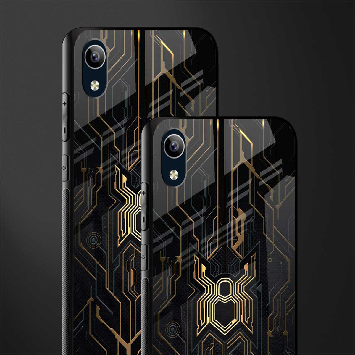 spider verse glass case for vivo y1s without fingerprint image-2