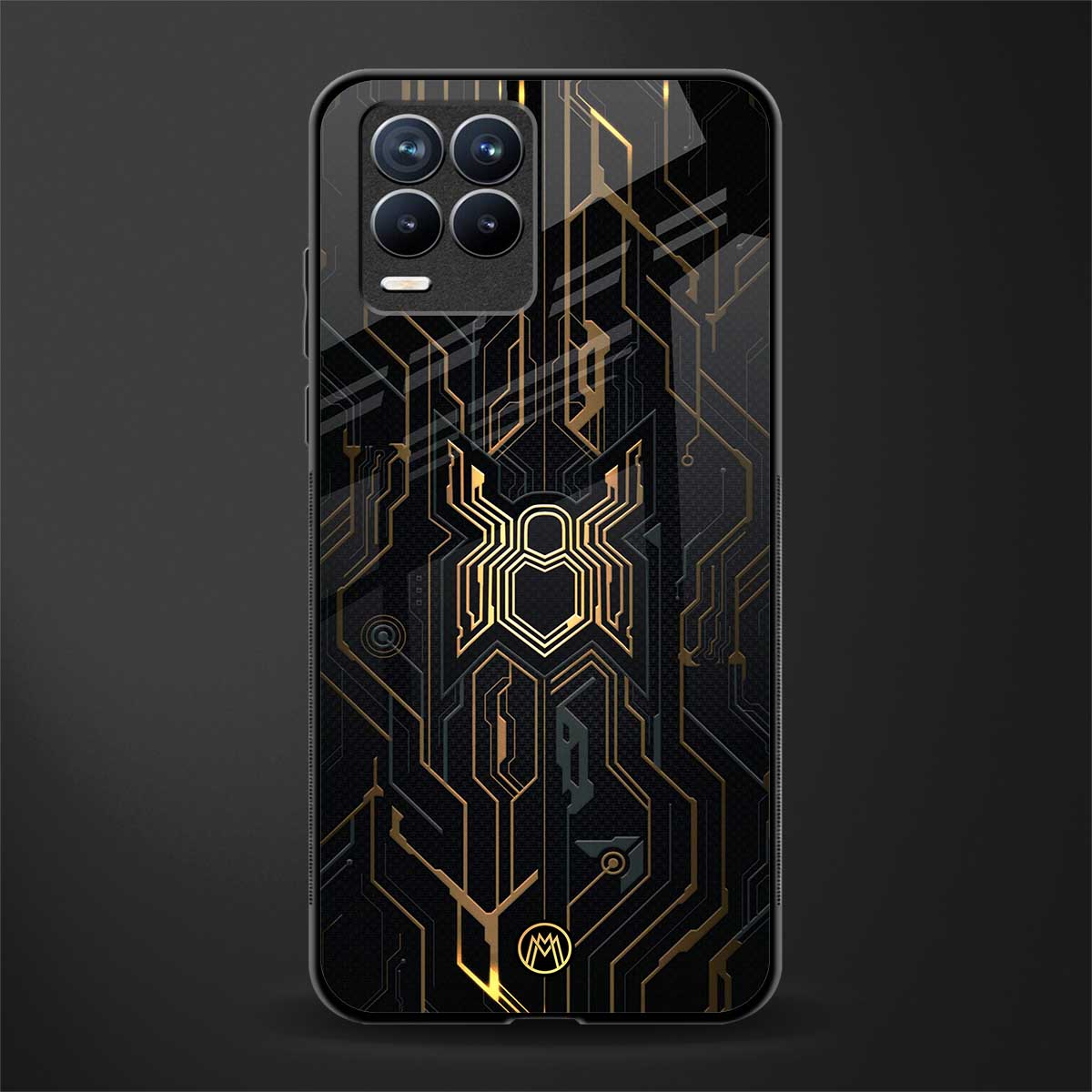 spider verse glass case for realme 8 4g image