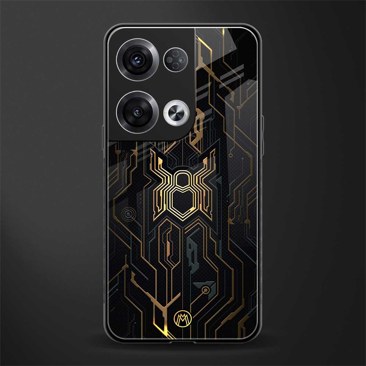 spider verse back phone cover | glass case for oppo reno 8