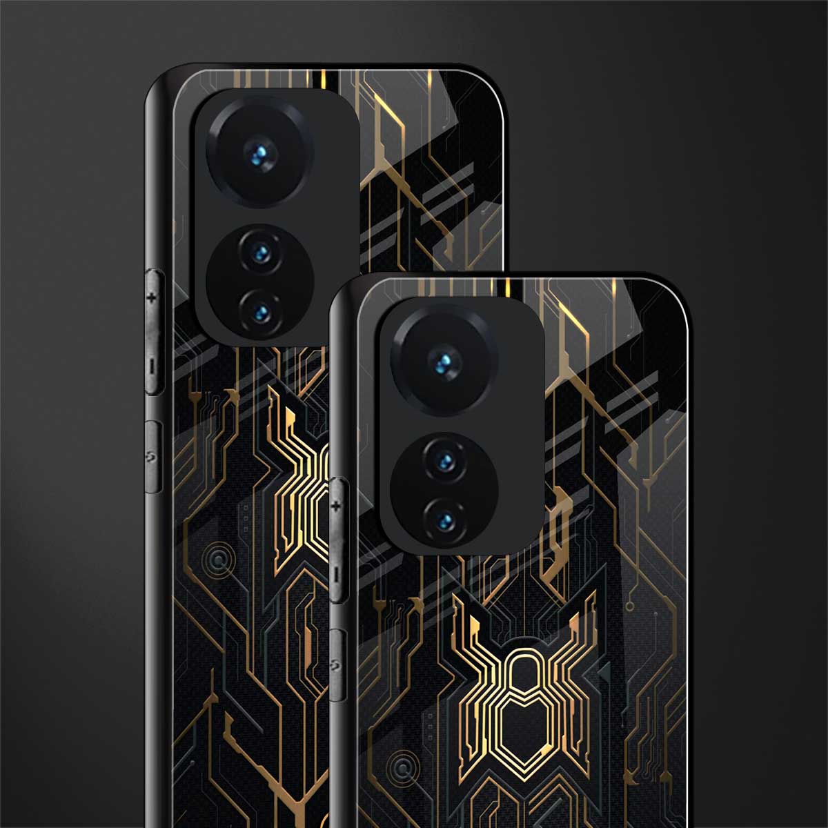 spider verse back phone cover | glass case for vivo t1 44w 4g