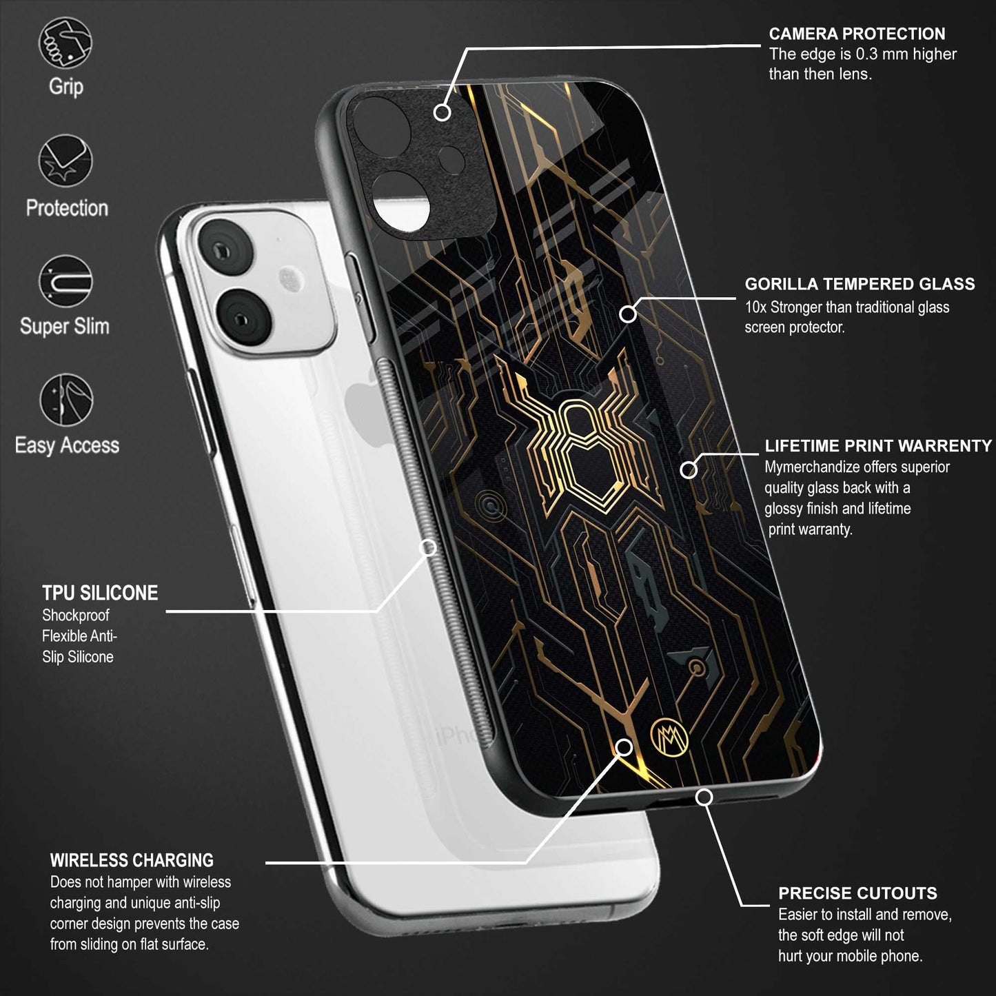 spider verse glass case for realme 8s 5g image-4