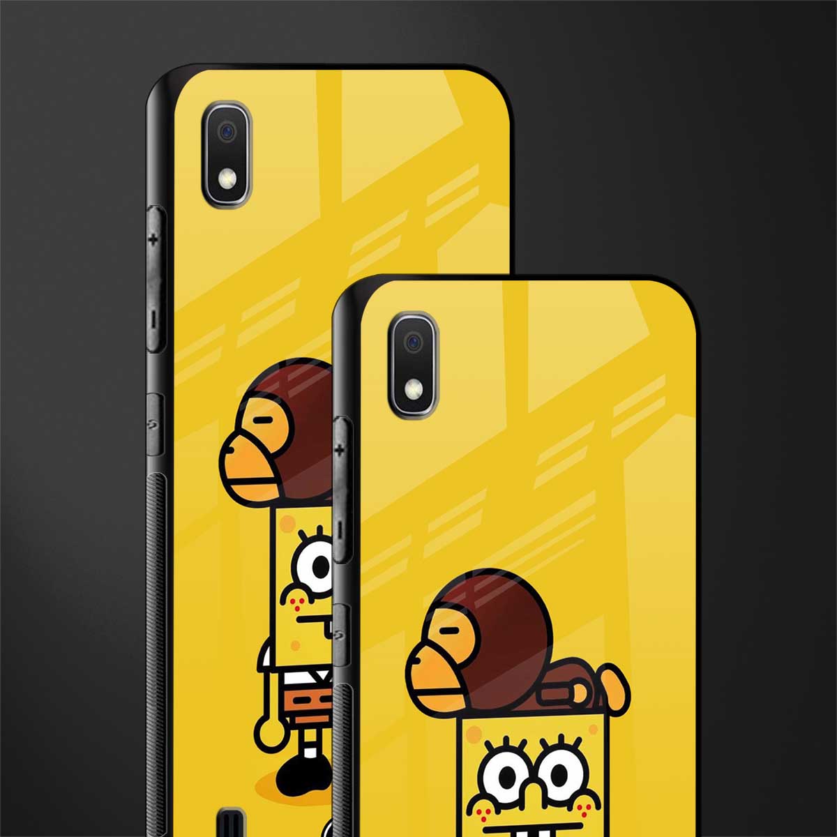 spongebob x bape glass case for samsung galaxy a10 image-2