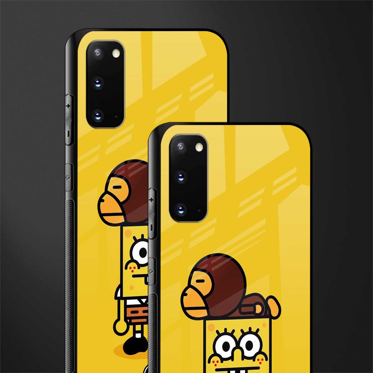 spongebob x bape glass case for samsung galaxy s20 image-2
