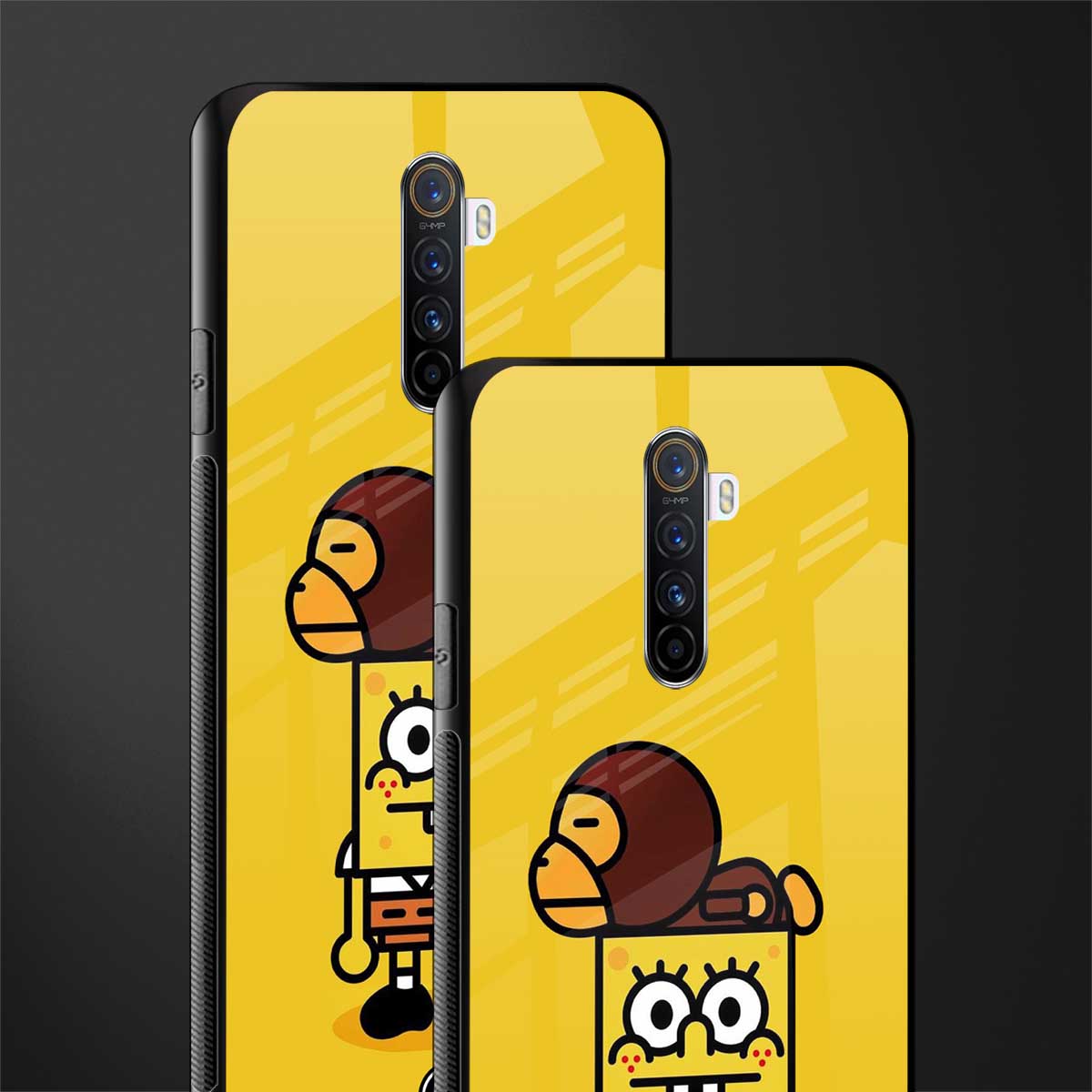 spongebob x bape glass case for realme x2 pro image-2