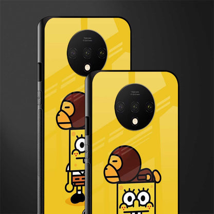spongebob x bape glass case for oneplus 7t image-2