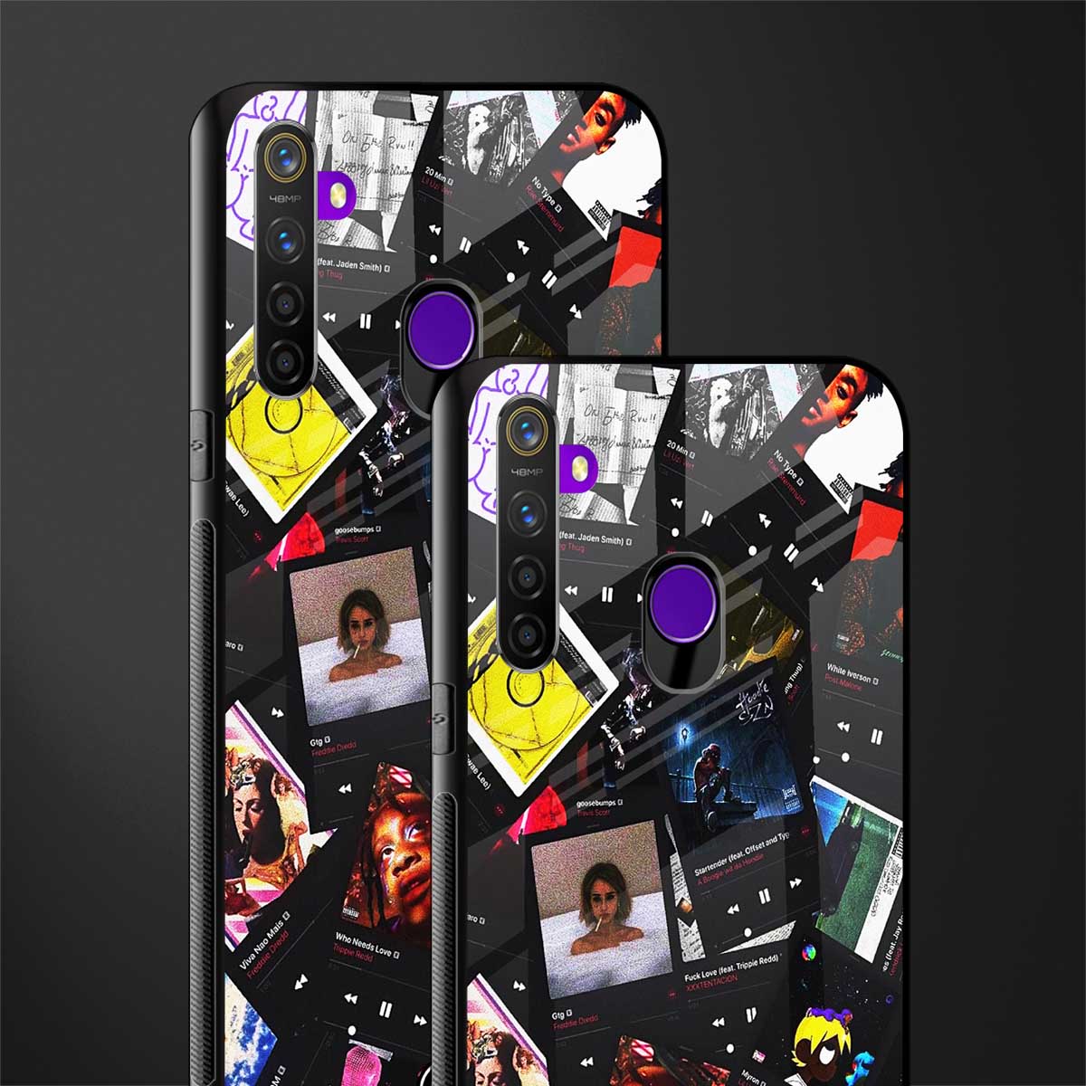 spotify and chill vibes music glass case for realme 5s image-2