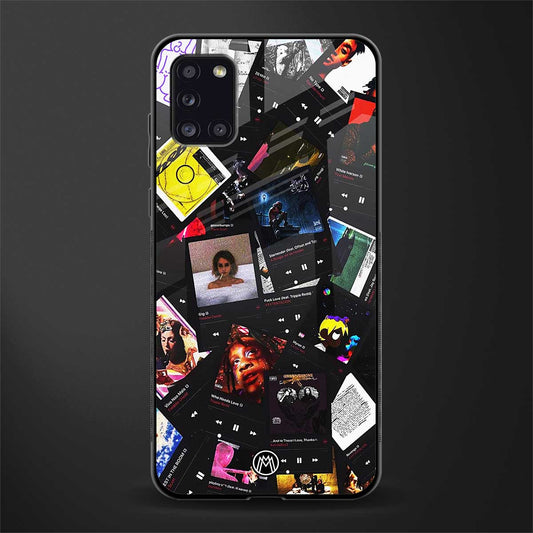 spotify and chill vibes music glass case for samsung galaxy a31 image