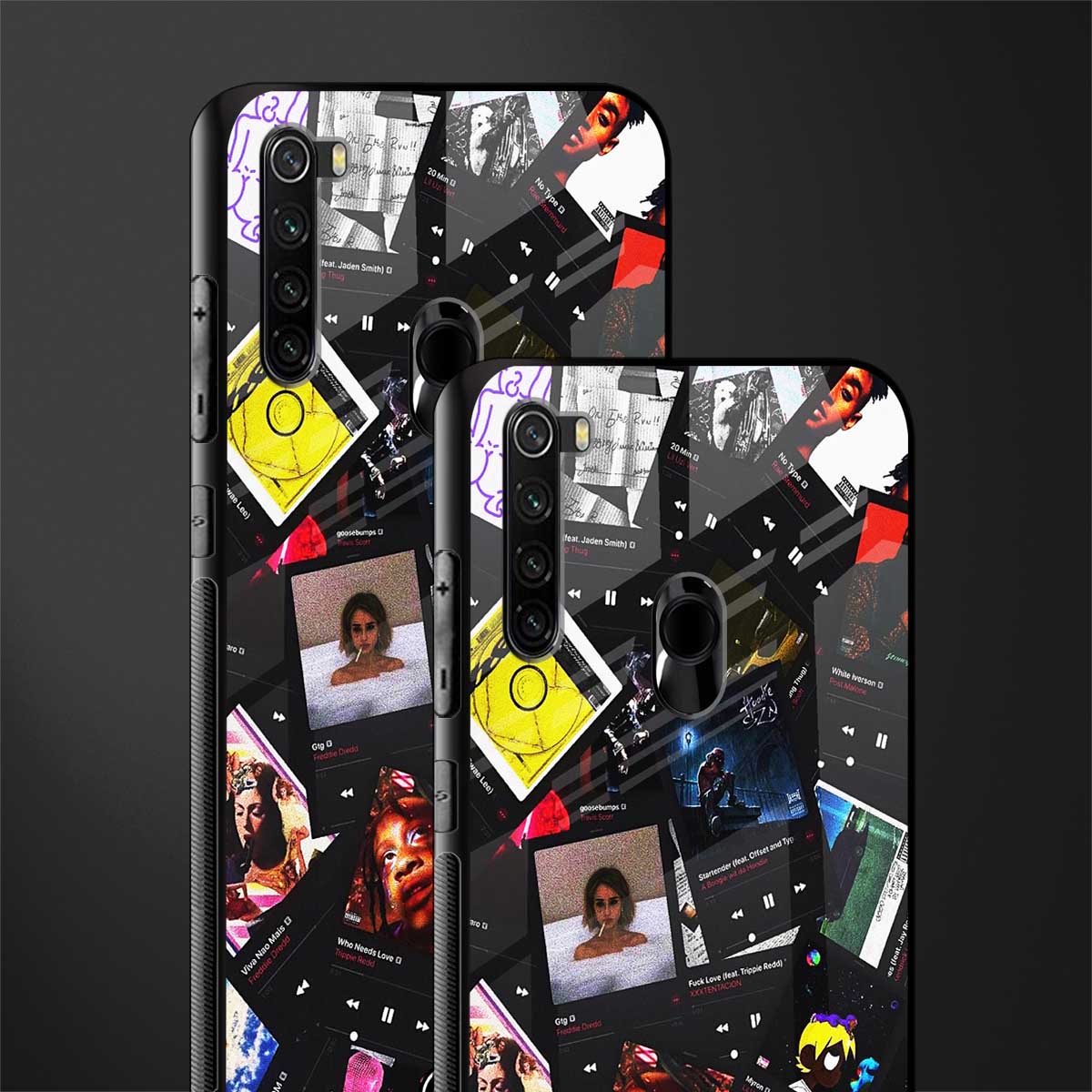 spotify and chill vibes music glass case for redmi note 8 image-2