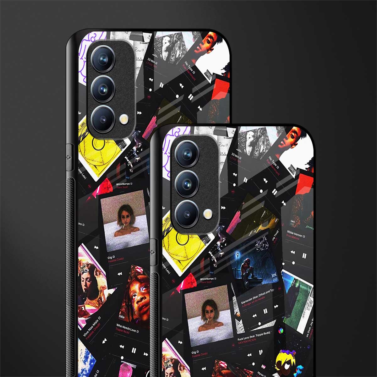 spotify and chill vibes music glass case for oppo f19s image-2