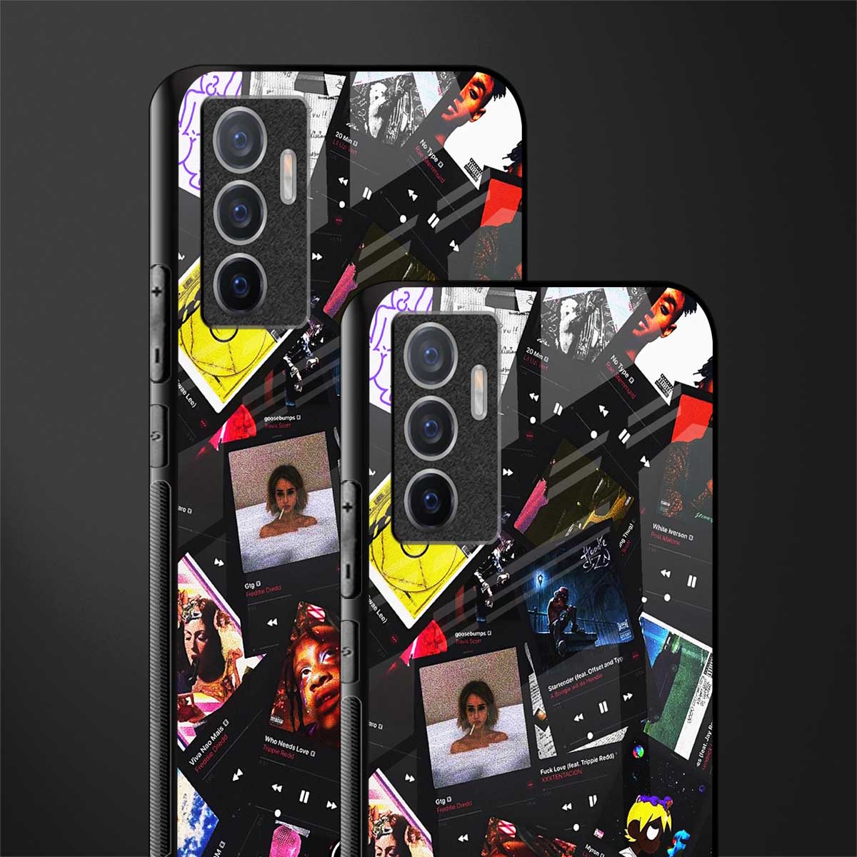 spotify and chill vibes music glass case for vivo v23e image-2
