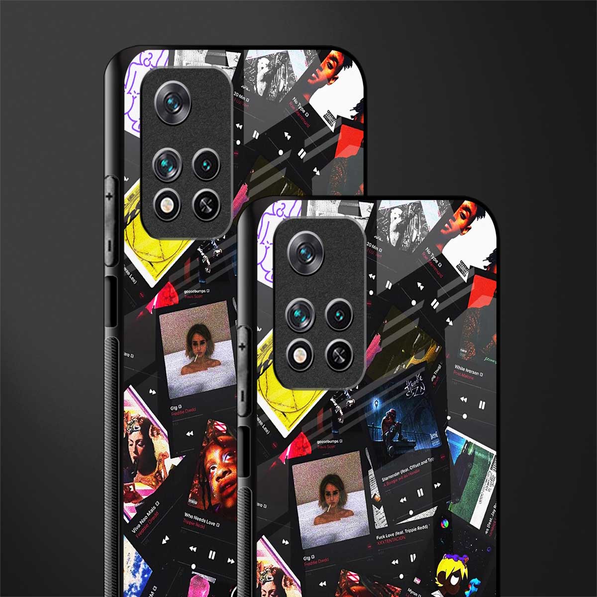 spotify and chill vibes music glass case for poco m4 pro 5g image-2