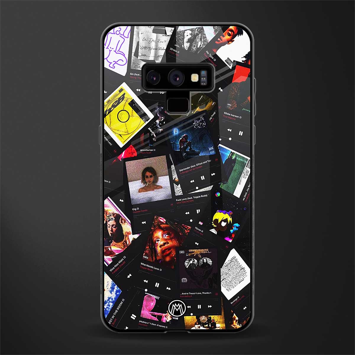 spotify and chill vibes music glass case for samsung galaxy note 9 image