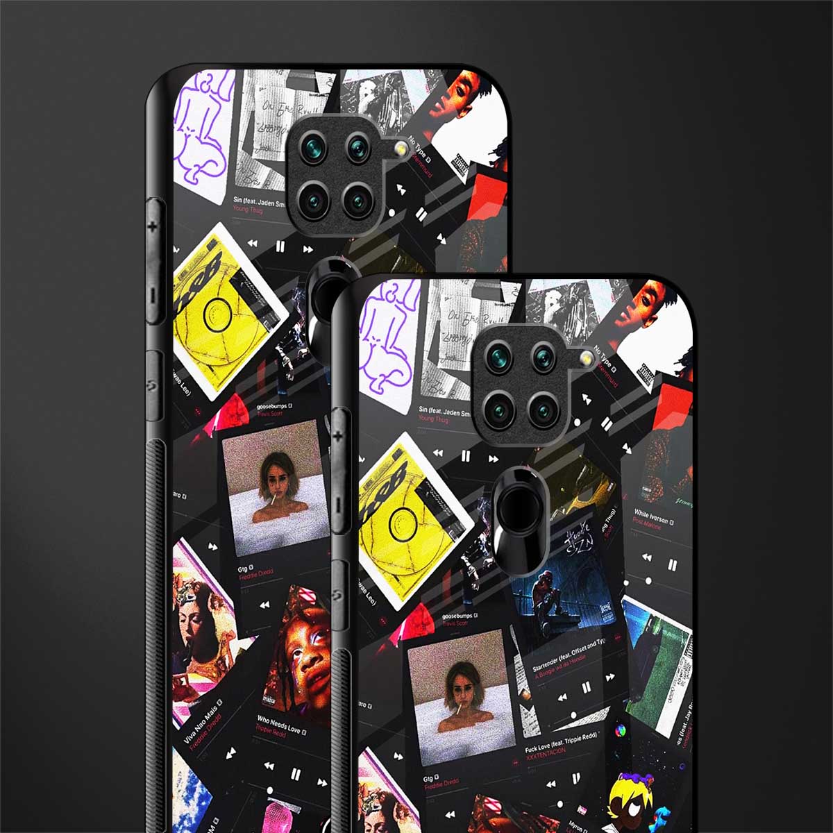 spotify and chill vibes music glass case for redmi note 9 image-2
