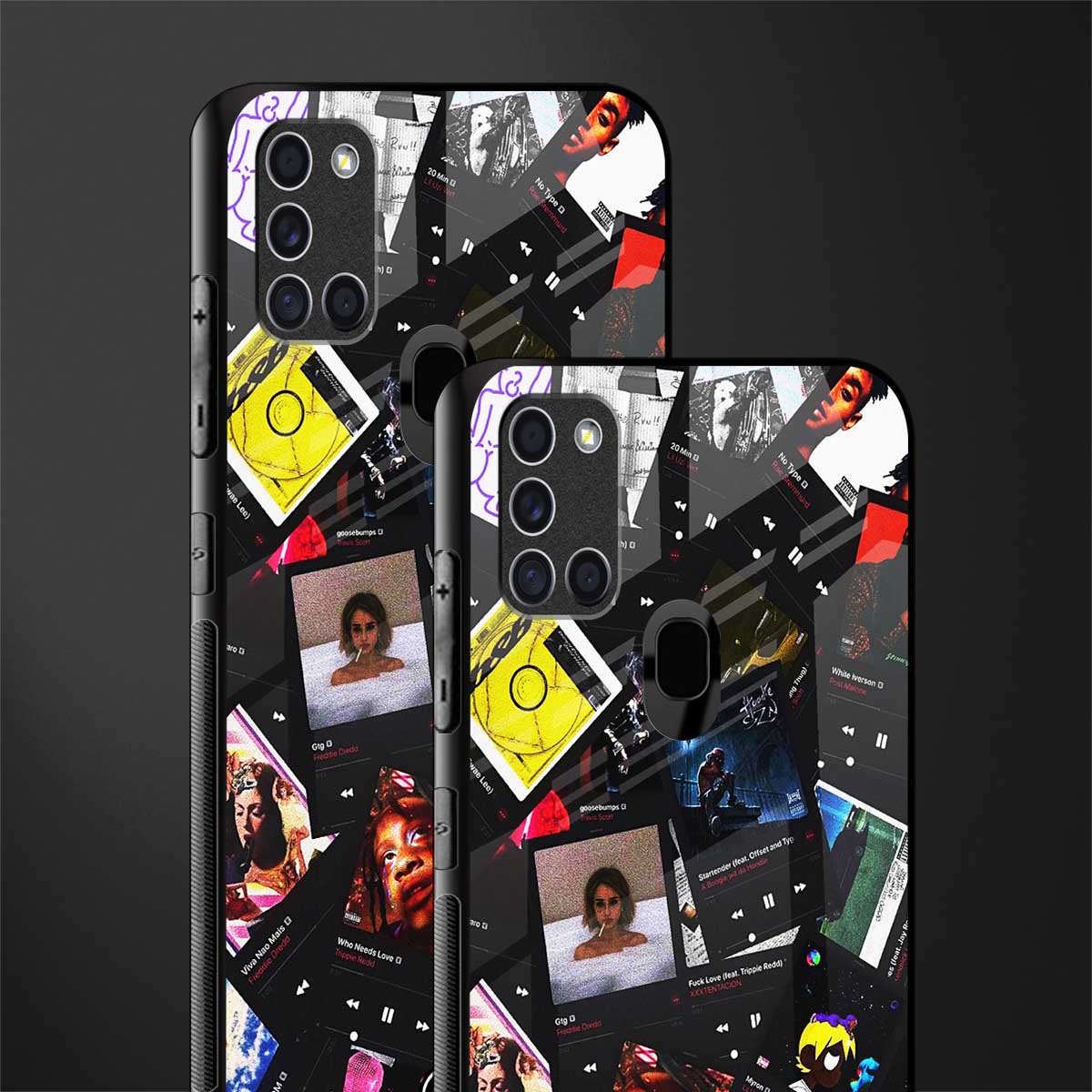 spotify and chill vibes music glass case for samsung galaxy a21s image-2