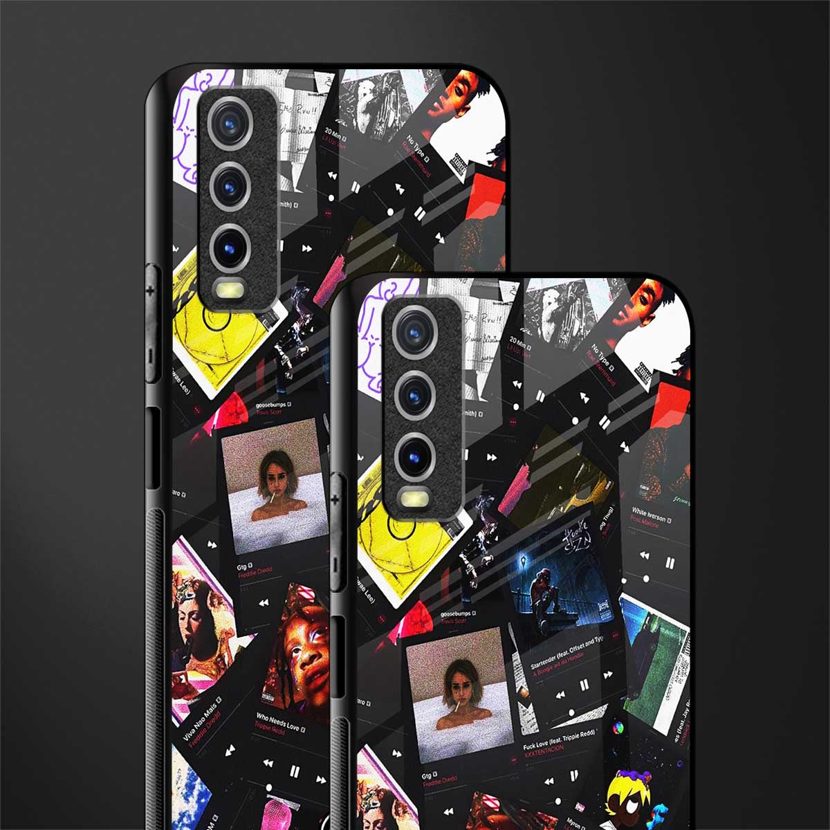 spotify and chill vibes music glass case for vivo y12g image-2