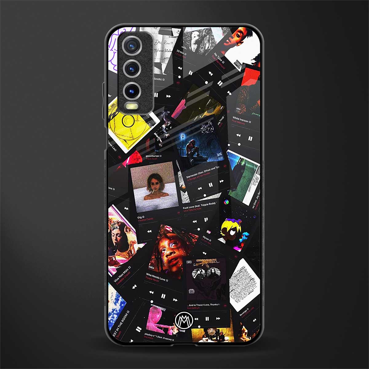 spotify and chill vibes music glass case for vivo y12g image