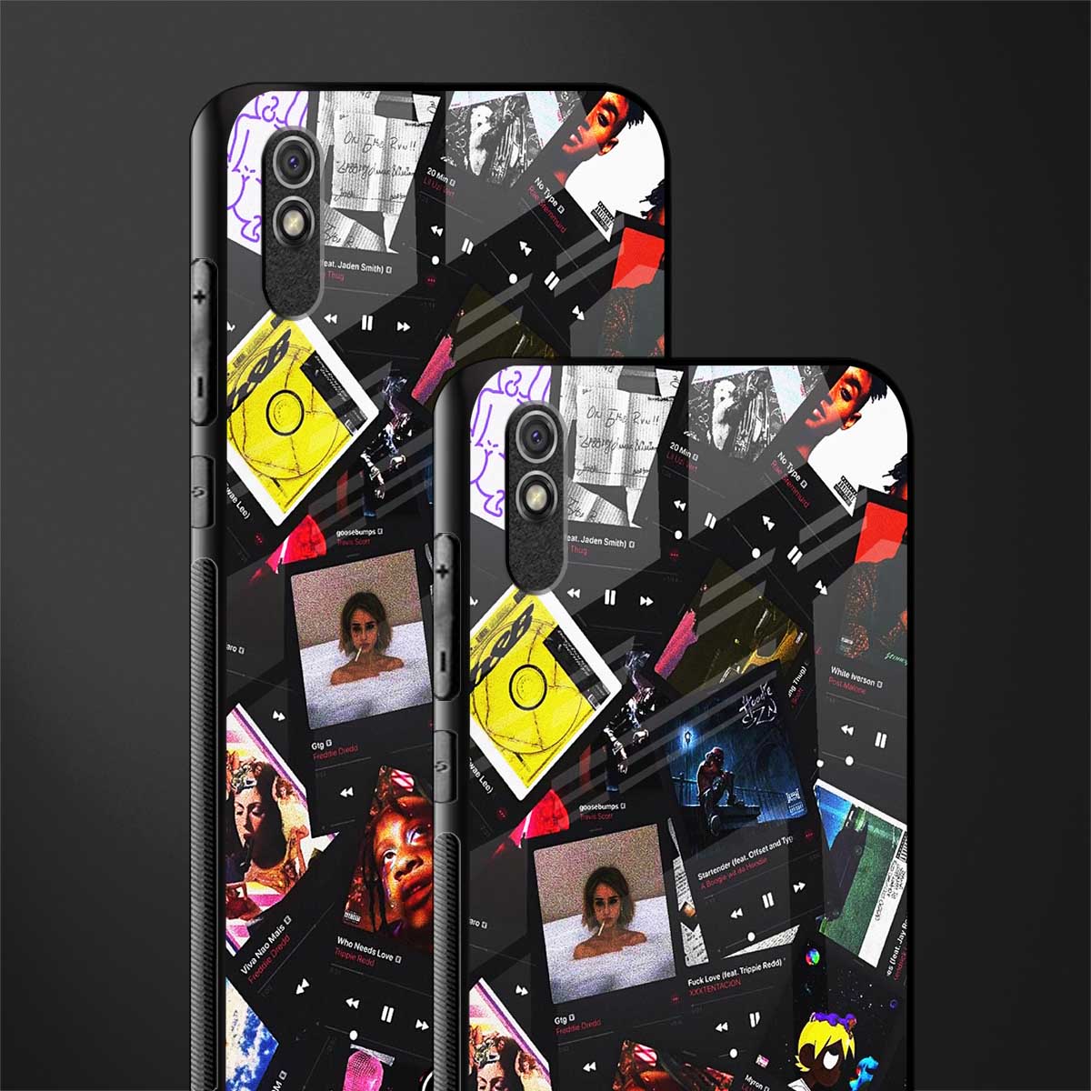 spotify and chill vibes music glass case for redmi 9i image-2