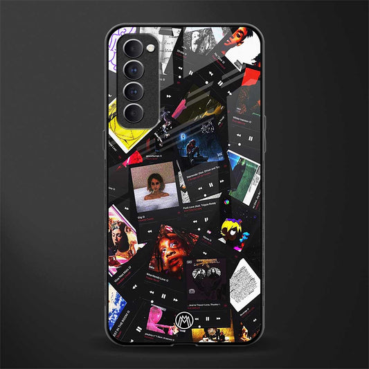 spotify and chill vibes music glass case for oppo reno 4 pro image