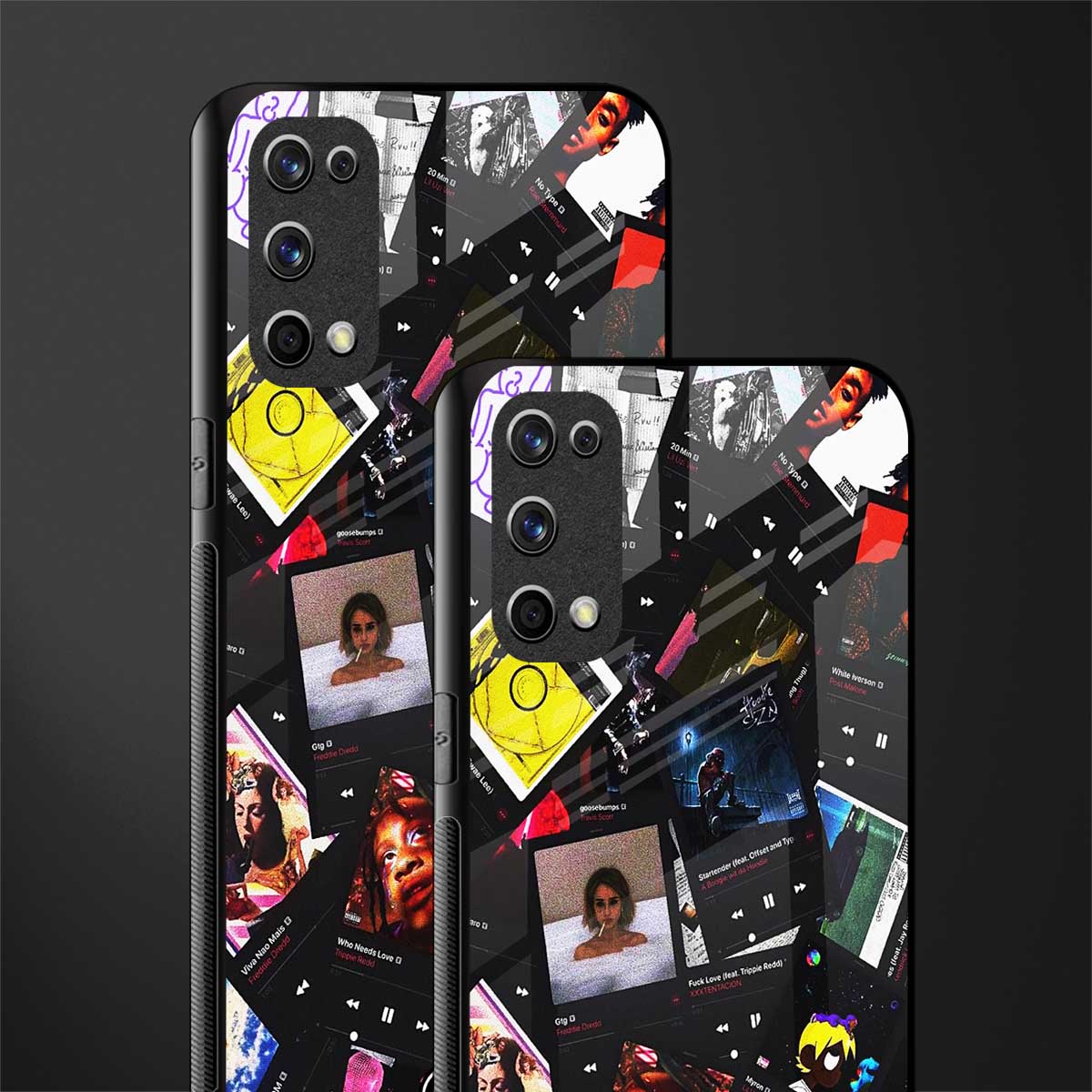 spotify and chill vibes music glass case for realme x7 pro image-2