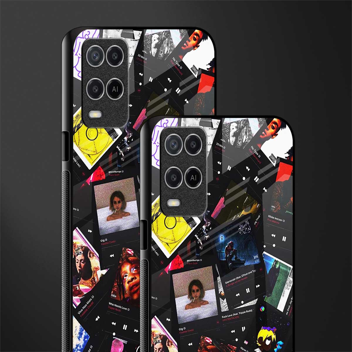 spotify and chill vibes music glass case for oppo a54 image-2