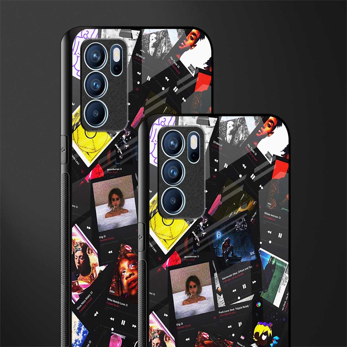 spotify and chill vibes music glass case for oppo reno6 5g image-2