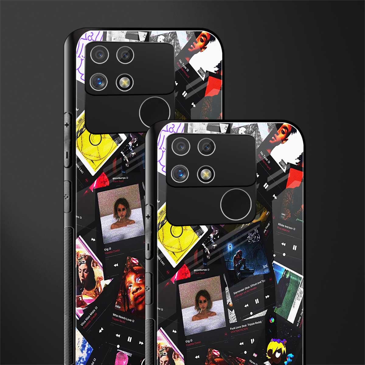 spotify and chill vibes music back phone cover | glass case for realme narzo 50a