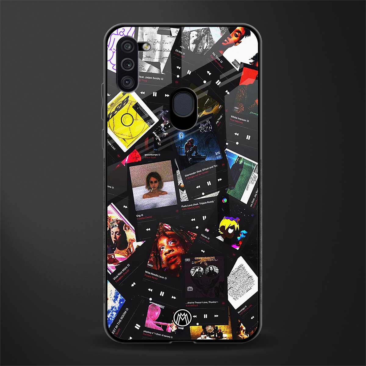 spotify and chill vibes music glass case for samsung a11 image