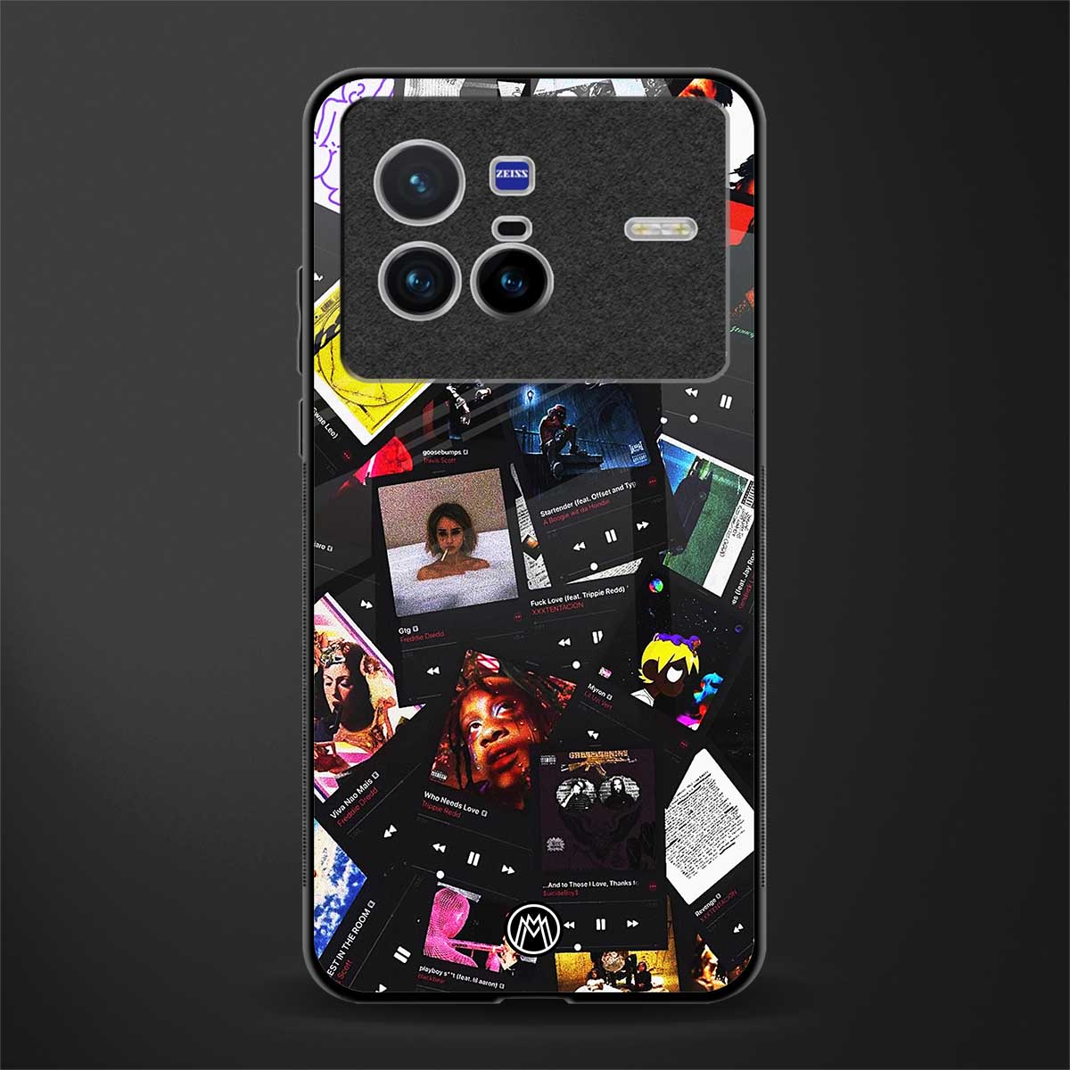 spotify and chill vibes music glass case for vivo x80 image