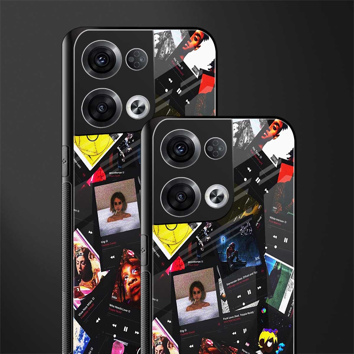 spotify and chill vibes music back phone cover | glass case for oppo reno 8
