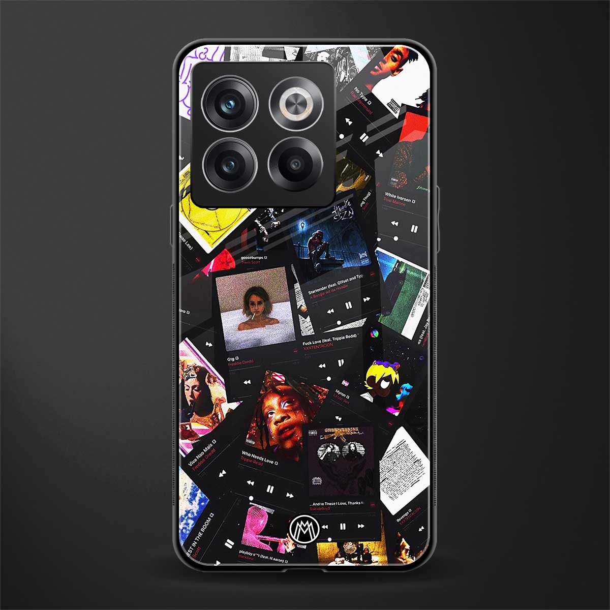 spotify and chill vibes music back phone cover | glass case for oneplus 10t