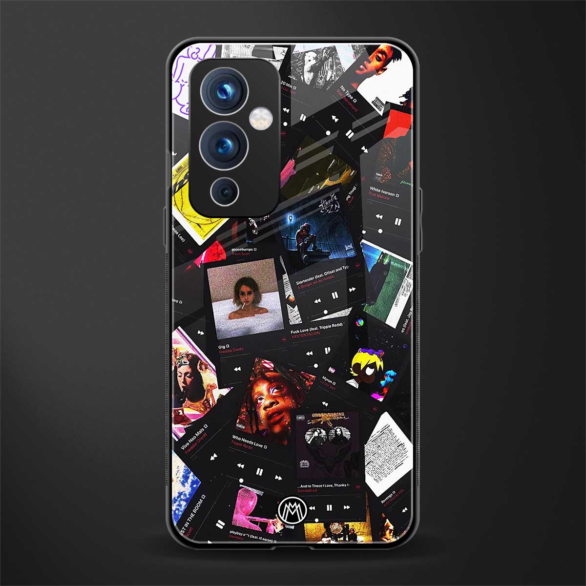 spotify and chill vibes music back phone cover | glass case for oneplus 9