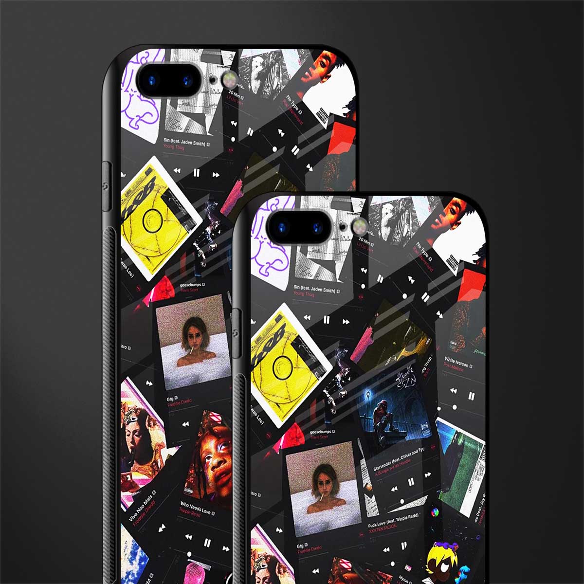 spotify and chill vibes music glass case for iphone 7 plus image-2