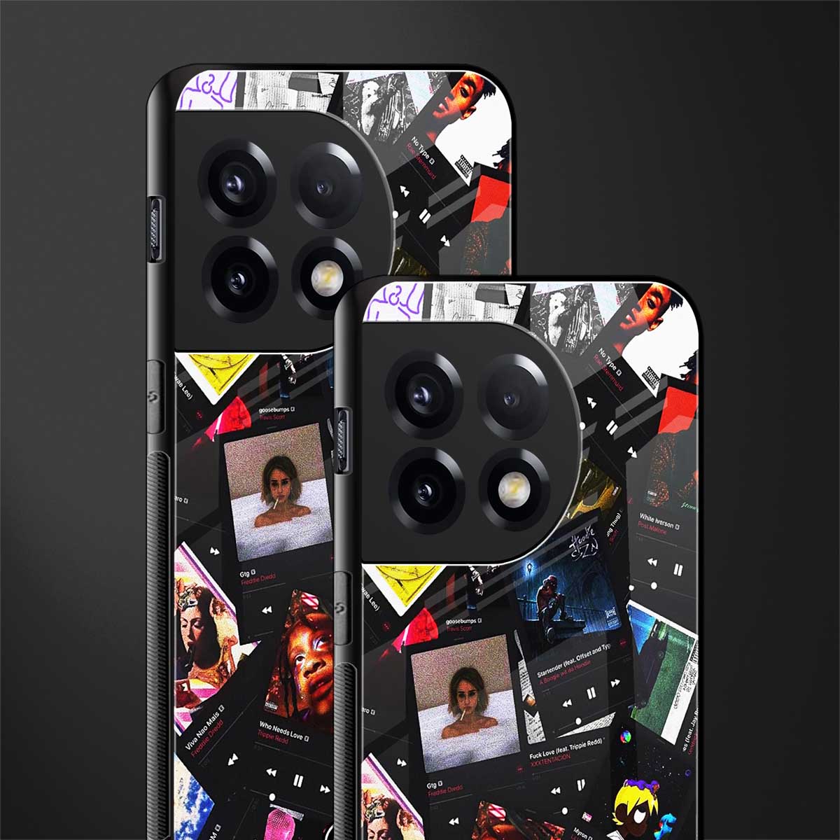 spotify and chill vibes music back phone cover | glass case for oneplus 11r