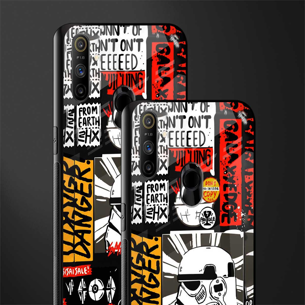 star wars collage glass case for realme narzo 20a image-2