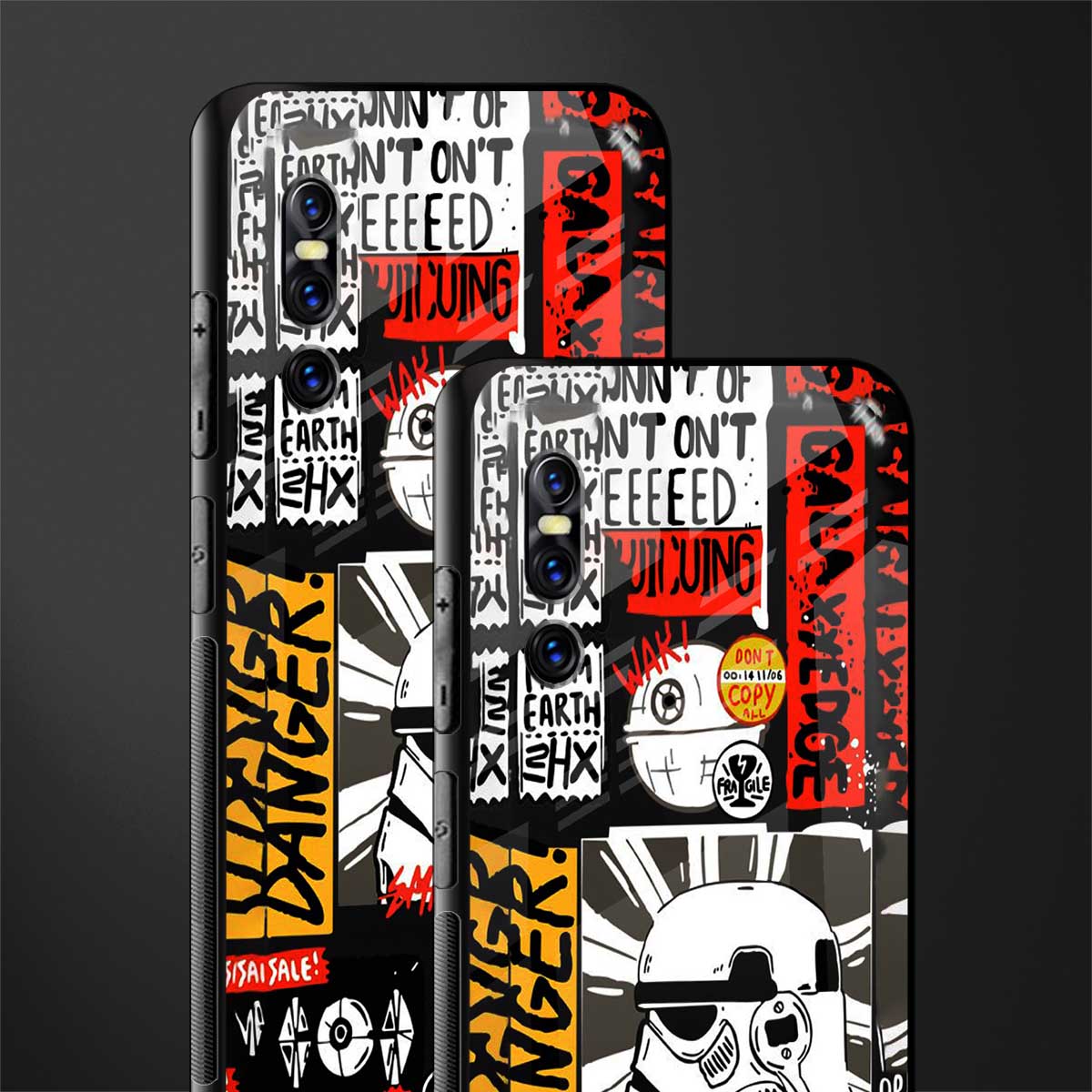 star wars collage glass case for vivo v15 pro image-2
