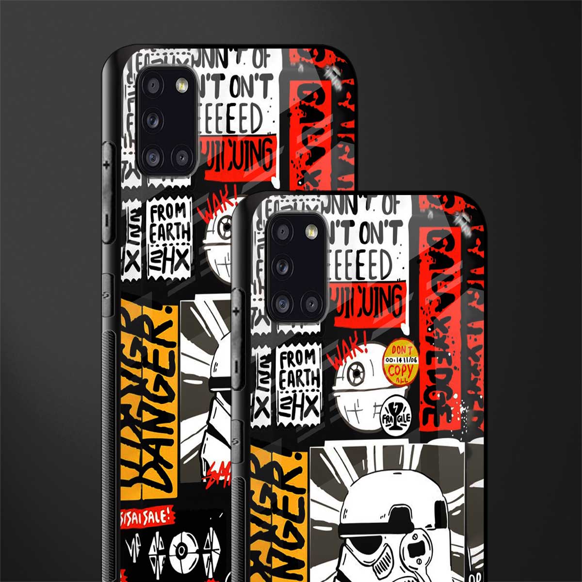 star wars collage glass case for samsung galaxy a31 image-2