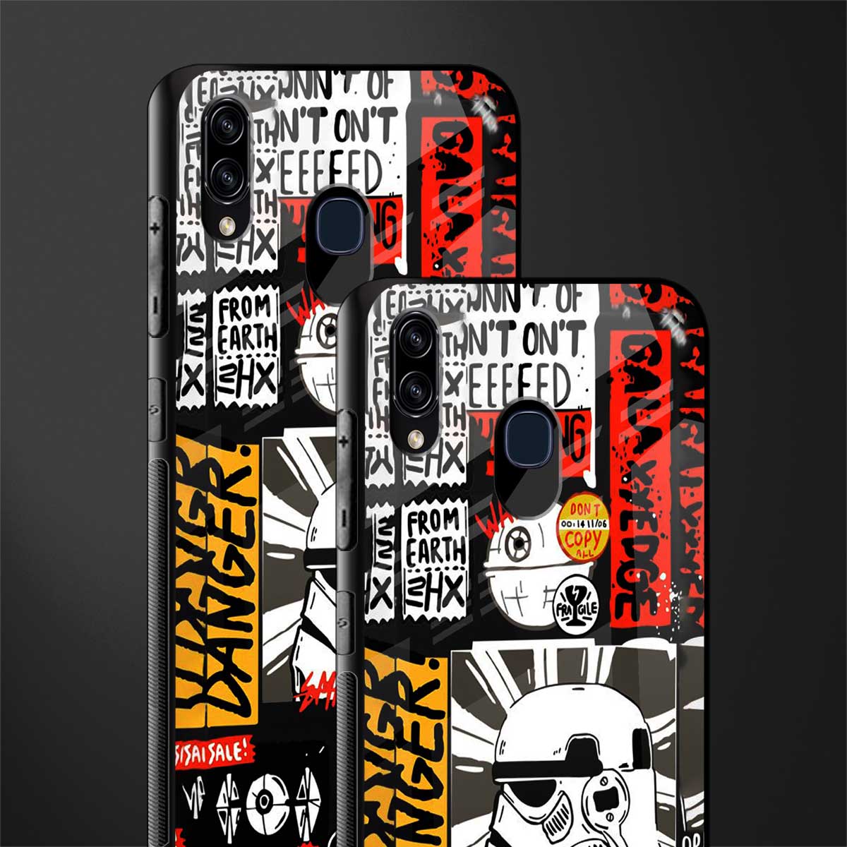 star wars collage glass case for samsung galaxy a20 image-2