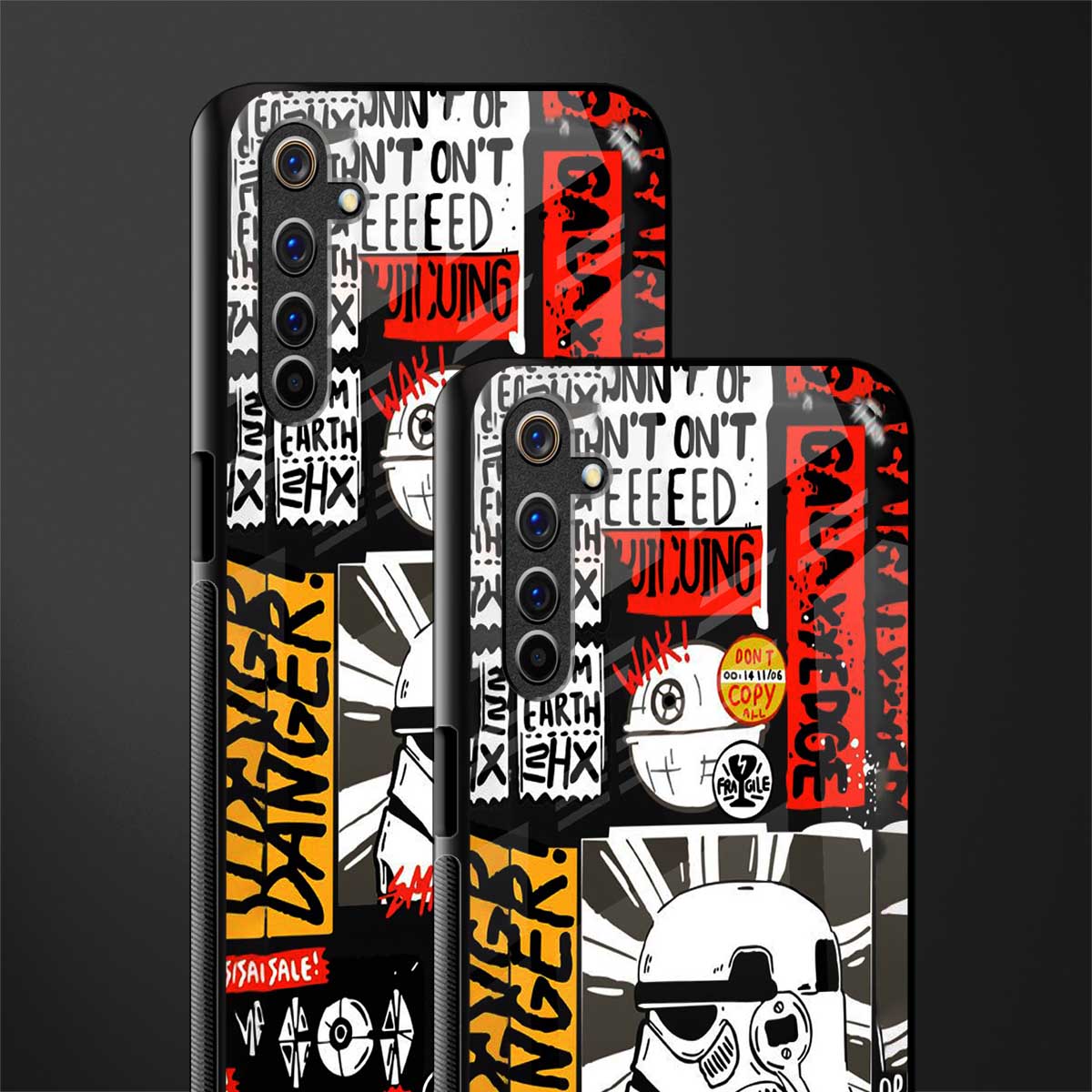 star wars collage glass case for realme 6i image-2