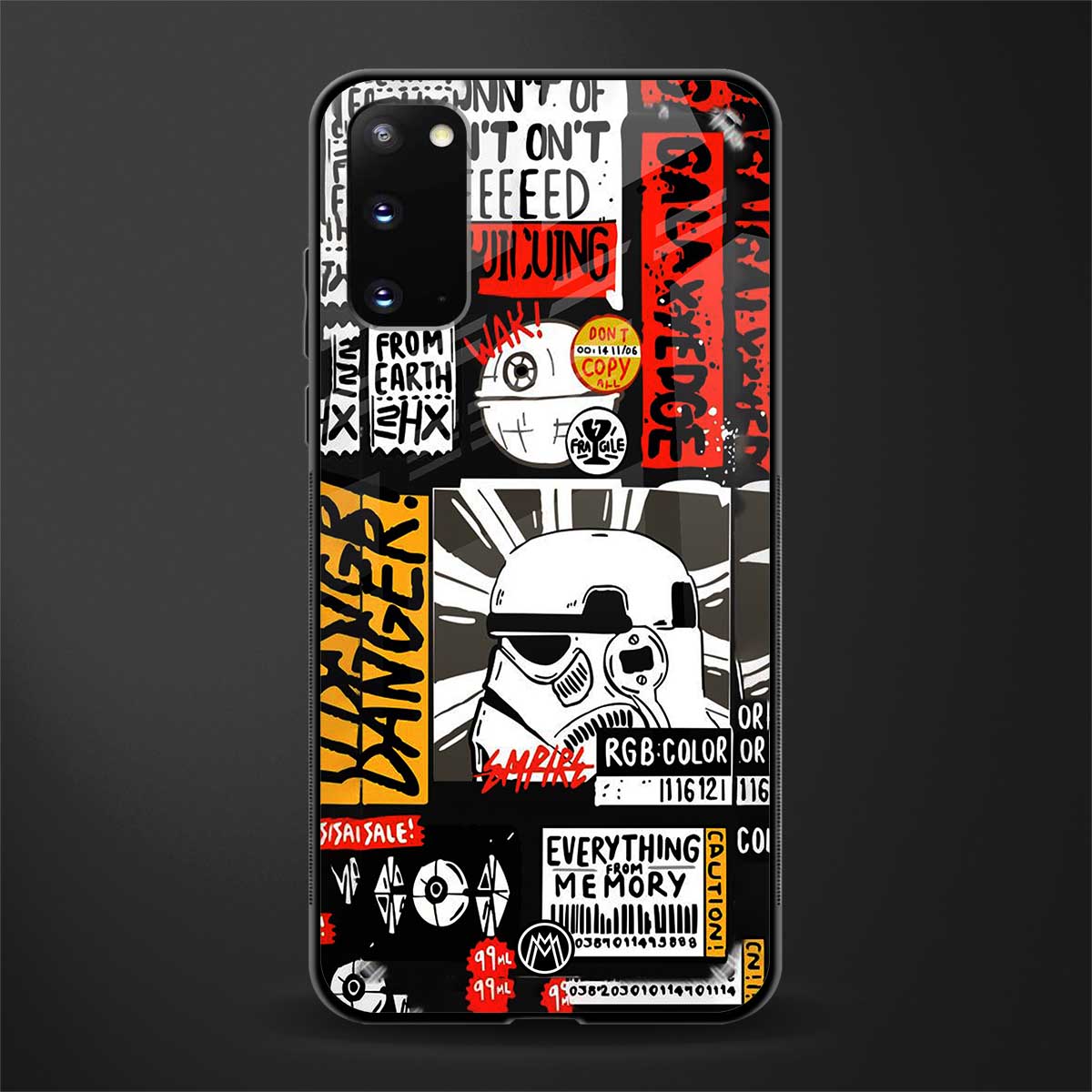 star wars collage glass case for samsung galaxy s20 image