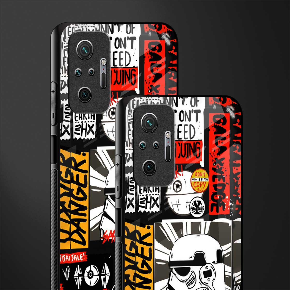 star wars collage glass case for redmi note 10 pro image-2