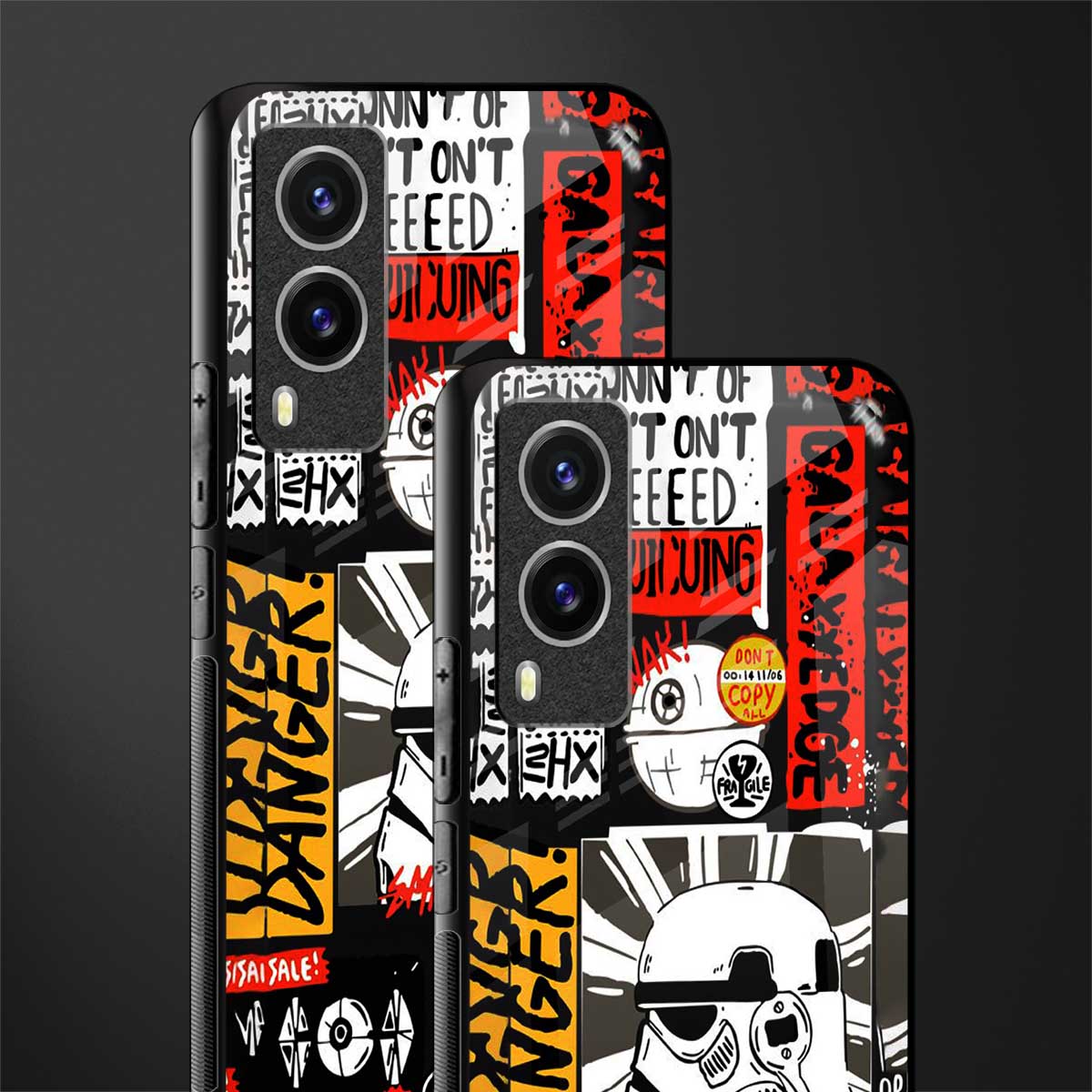 star wars collage glass case for vivo v21e 5g image-2