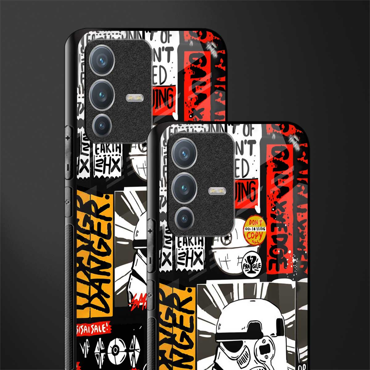 star wars collage glass case for vivo v23 pro 5g image-2