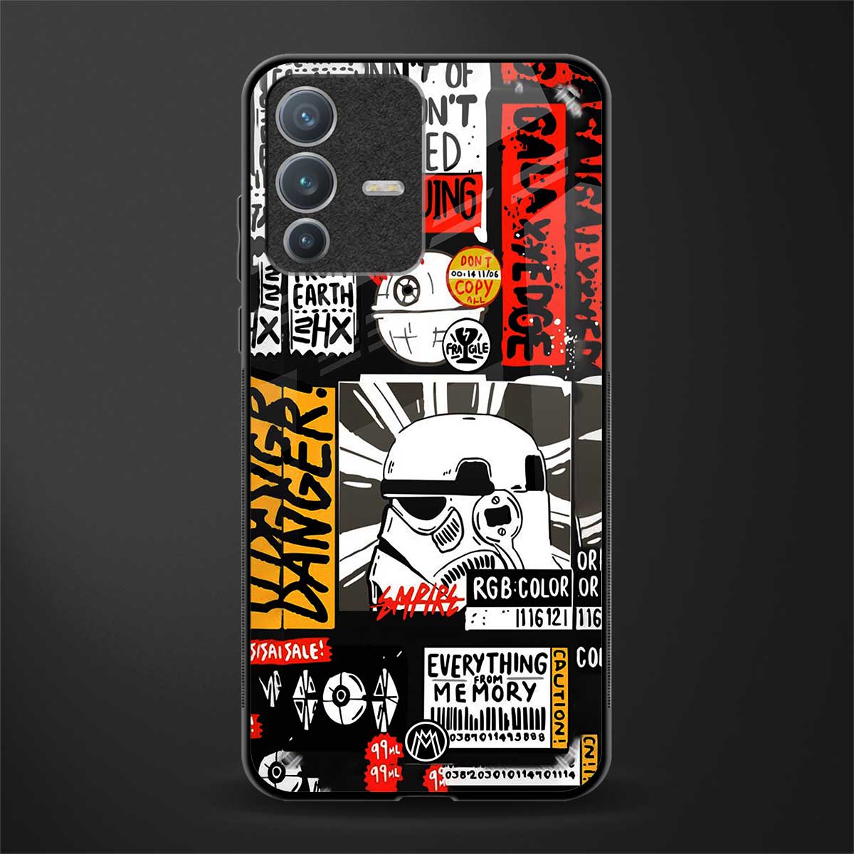 star wars collage glass case for vivo v23 pro 5g image